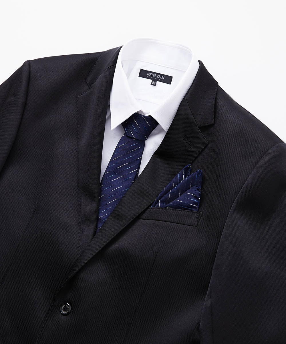 MNDAV80450 MICHEL KLEIN HOMME(ミッシェルクラン オム) フォーマルブラックジャケット ブラック(94)