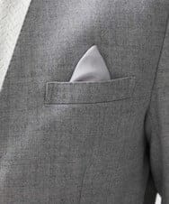 MNDAV82450 MICHEL KLEIN HOMME(ミッシェルクラン オム) ノーカラーダブルジャケット ライトグレー(91)