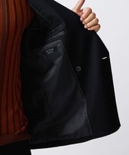 MNDAV82450 MICHEL KLEIN HOMME(ミッシェルクラン オム) ノーカラーダブルジャケット ブラック(94)