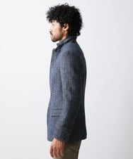 MNDAV84630 MICHEL KLEIN HOMME(ミッシェルクラン オム) ツイードコンバーチブルジャケット ブルー(55)