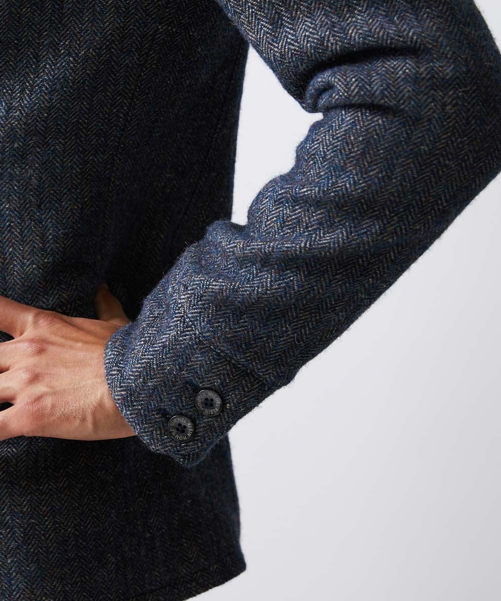 MNDAV84630 MICHEL KLEIN HOMME(ミッシェルクラン オム) ツイードコンバーチブルジャケット ブルー(55)