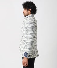 MNDCA74690 MICHEL KLEIN HOMME(ミッシェルクラン オム) 総柄コンバーチブルジャケット ホワイト
