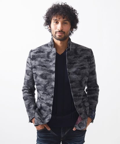 MNDCA74690 MICHEL KLEIN HOMME 総柄コンバーチブルジャケット