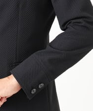 MNDCD51490 MICHEL KLEIN HOMME(ミッシェルクラン オム) 【セットアップ】ビックへリンボンコンバーチブルジャケット ブラック