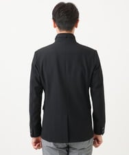 MNDCD51490 MICHEL KLEIN HOMME(ミッシェルクラン オム) 【セットアップ】ビックへリンボンコンバーチブルジャケット ブラック