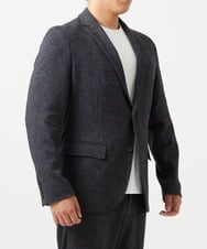 MNDCI07490 MICHEL KLEIN HOMME(ミッシェルクラン オム) 【BODY MAKE】【セットアップ】グレンチェック柄テーラードジャケット ダークグレー