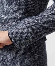 MNDCI55590 MICHEL KLEIN HOMME(ミッシェルクラン オム) ツイードコンバーチブルジャケット ネイビー
