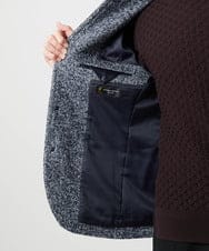 MNDCI55590 MICHEL KLEIN HOMME(ミッシェルクラン オム) ツイードコンバーチブルジャケット ネイビー
