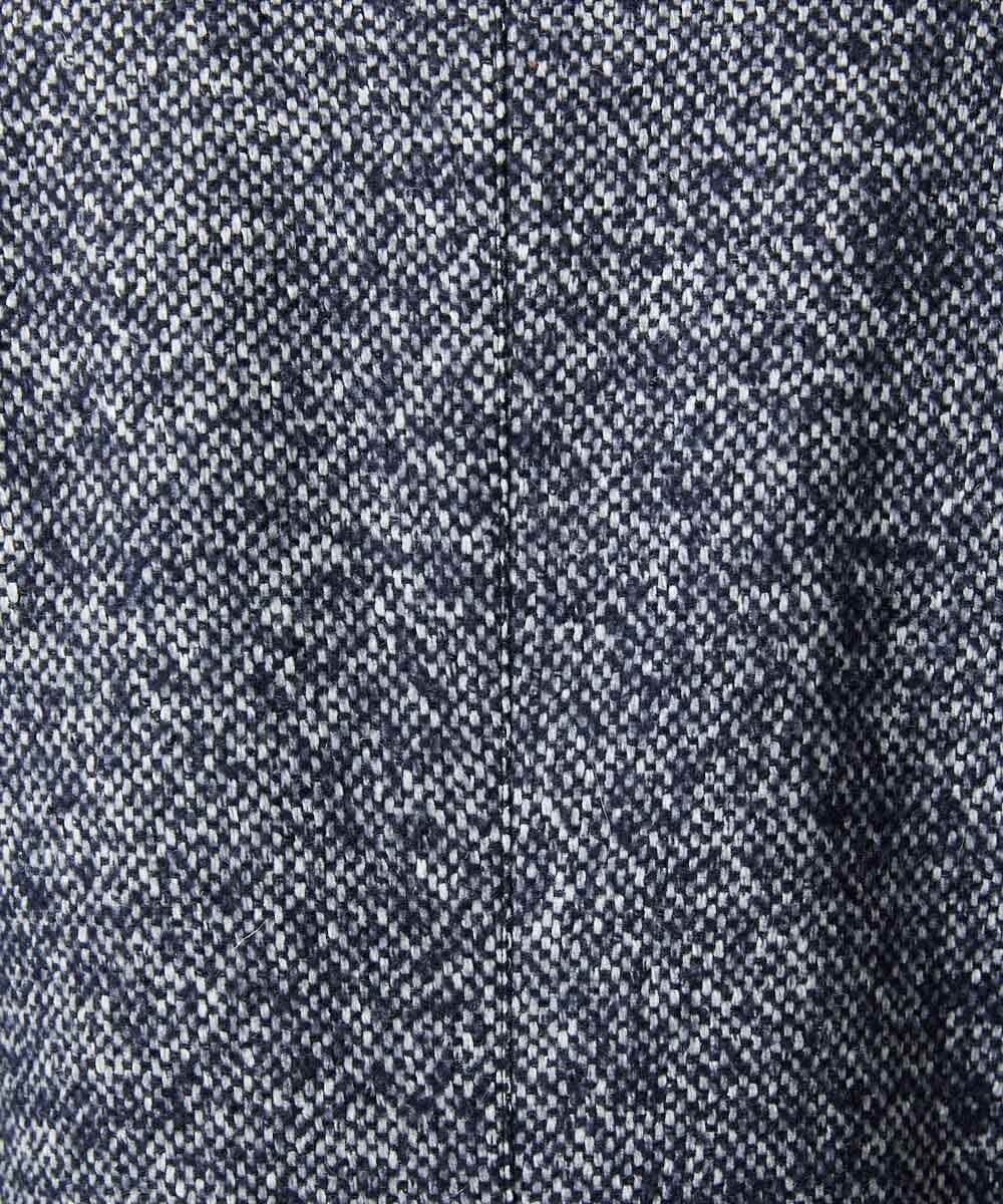 MNDCI55590 MICHEL KLEIN HOMME(ミッシェルクラン オム) ツイードコンバーチブルジャケット ネイビー