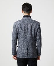 MNDCI55590 MICHEL KLEIN HOMME(ミッシェルクラン オム) ツイードコンバーチブルジャケット ネイビー