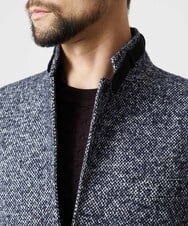 MNDCI55590 MICHEL KLEIN HOMME(ミッシェルクラン オム) ツイードコンバーチブルジャケット ネイビー