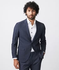 MNDDA03430 MICHEL KLEIN HOMME(ミッシェルクラン オム) 【セットアップ】ジャージテーラードジャケット ネイビー