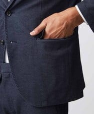 MNDDA03430 MICHEL KLEIN HOMME(ミッシェルクラン オム) 【セットアップ】ジャージテーラードジャケット ネイビー