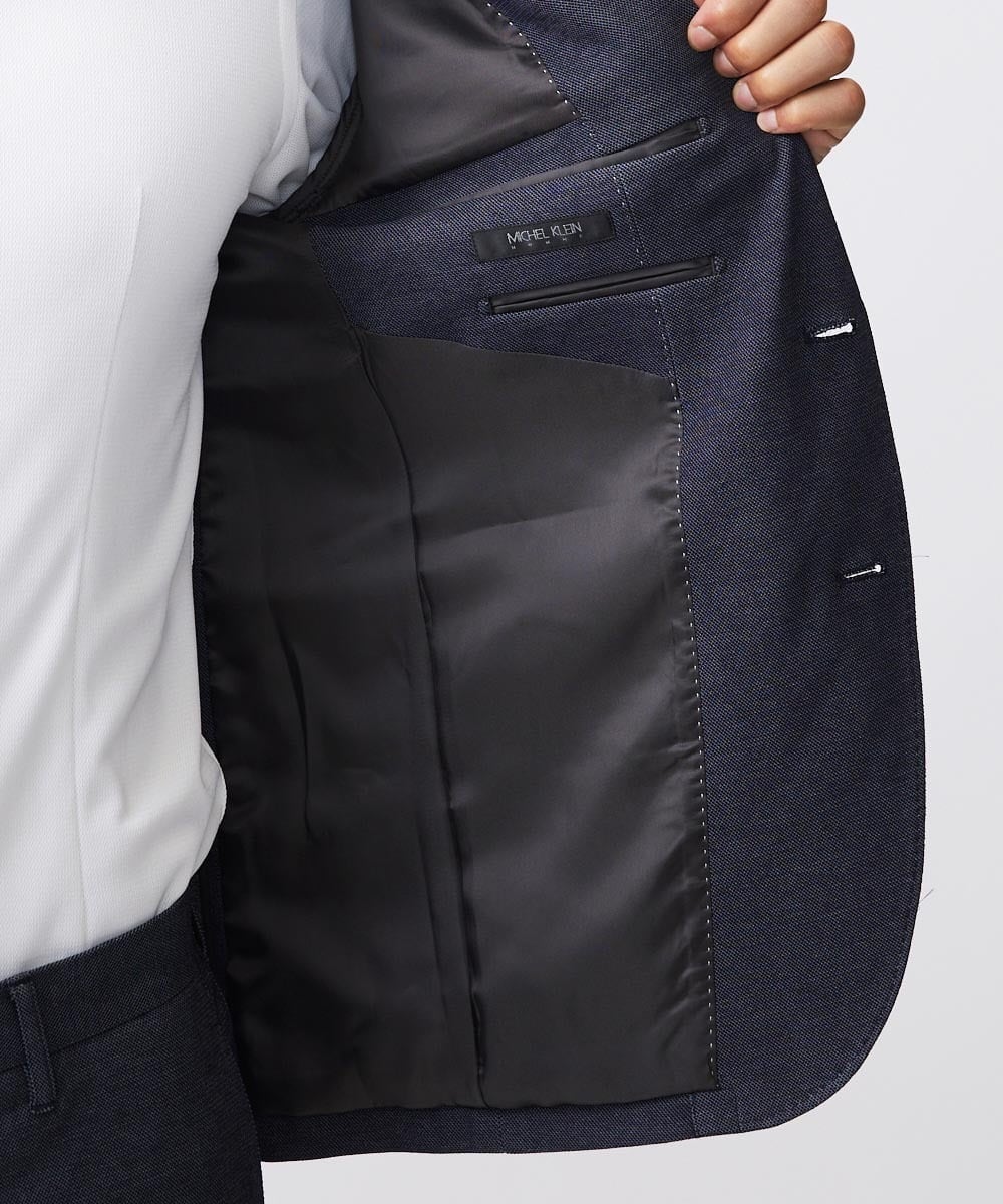 MNDDA03430 MICHEL KLEIN HOMME(ミッシェルクラン オム) 【セットアップ】ジャージテーラードジャケット ネイビー