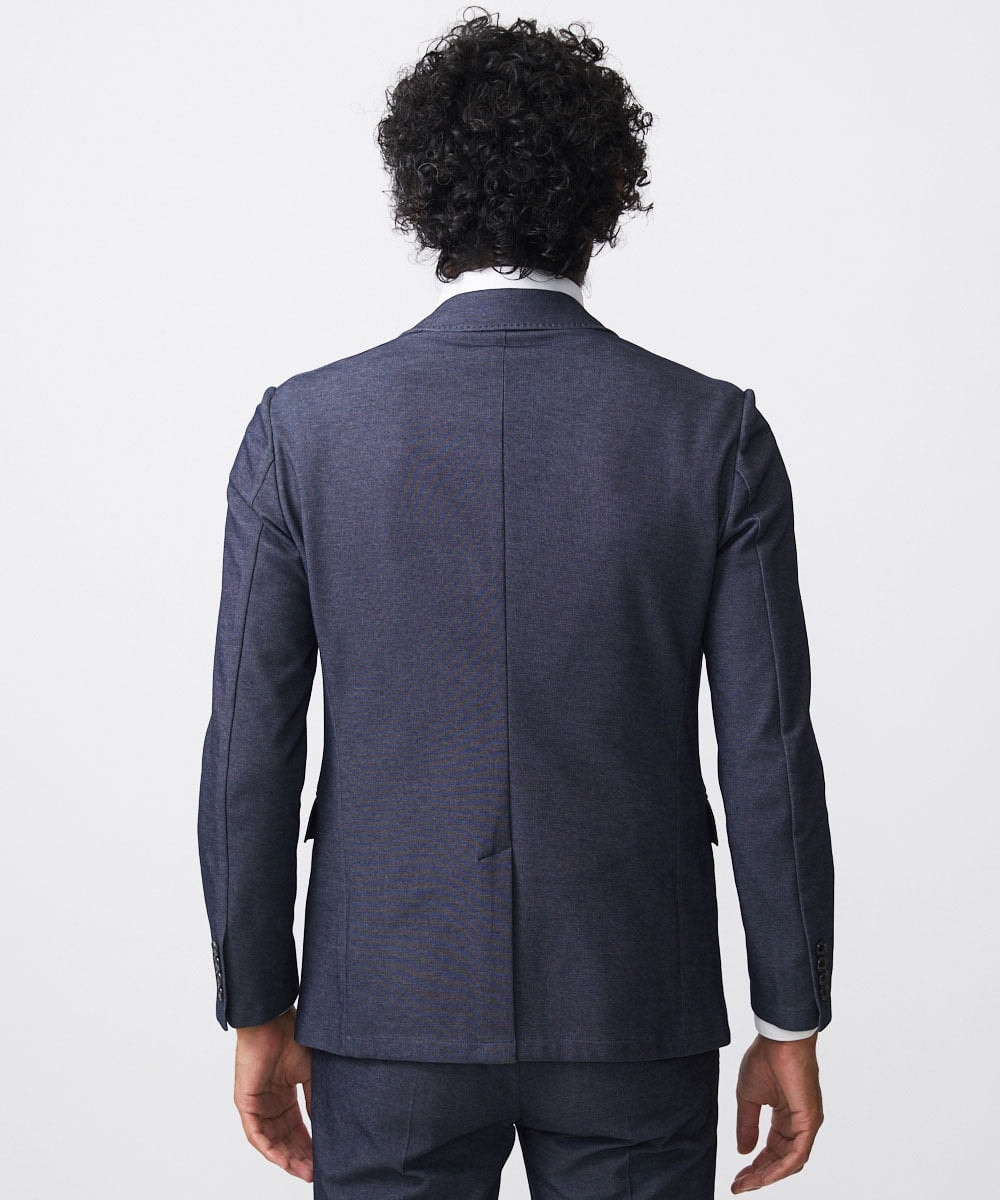 MNDDA03430 MICHEL KLEIN HOMME(ミッシェルクラン オム) 【セットアップ】ジャージテーラードジャケット ネイビー