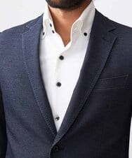 MNDDA03430 MICHEL KLEIN HOMME(ミッシェルクラン オム) 【セットアップ】ジャージテーラードジャケット ネイビー