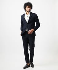MNDDA03430 MICHEL KLEIN HOMME(ミッシェルクラン オム) 【セットアップ】ジャージテーラードジャケット ブラック