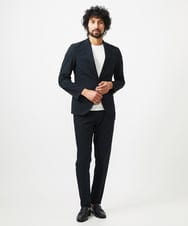 MNDDA03430 MICHEL KLEIN HOMME(ミッシェルクラン オム) 【セットアップ】ジャージテーラードジャケット ブラック