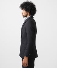 MNDDA52450 MICHEL KLEIN HOMME(ミッシェルクラン オム) 【セットアップ】ジャガードダブルジャケット ブラック
