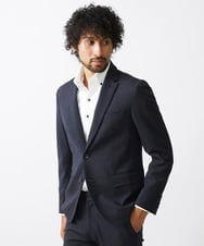 MNDDC09430 MICHEL KLEIN HOMME(ミッシェルクラン オム) ツィード調ストレッチテーラードジャケット セットアップ ネイビー