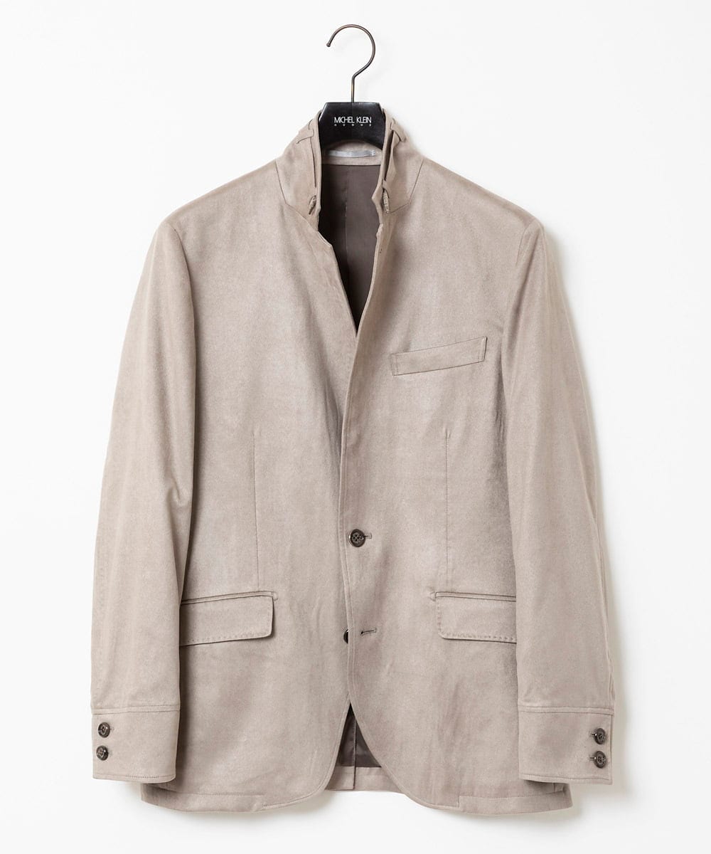 MNDDC59450 MICHEL KLEIN HOMME(ミッシェルクラン オム) スエードコンバーチブルジャケット ベージュ