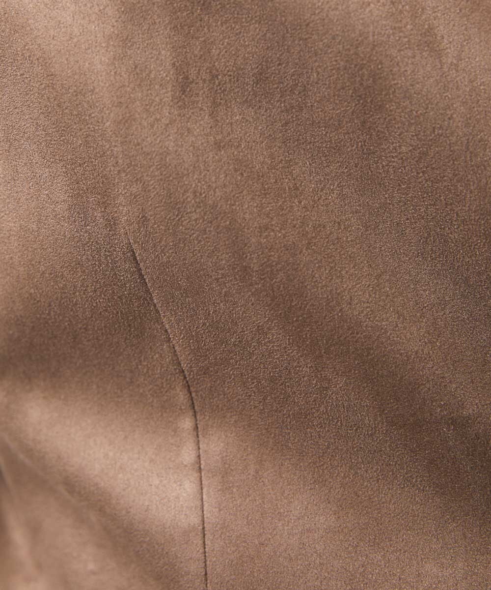MNDDC59450 MICHEL KLEIN HOMME(ミッシェルクラン オム) スエードコンバーチブルジャケット ダークベージュ