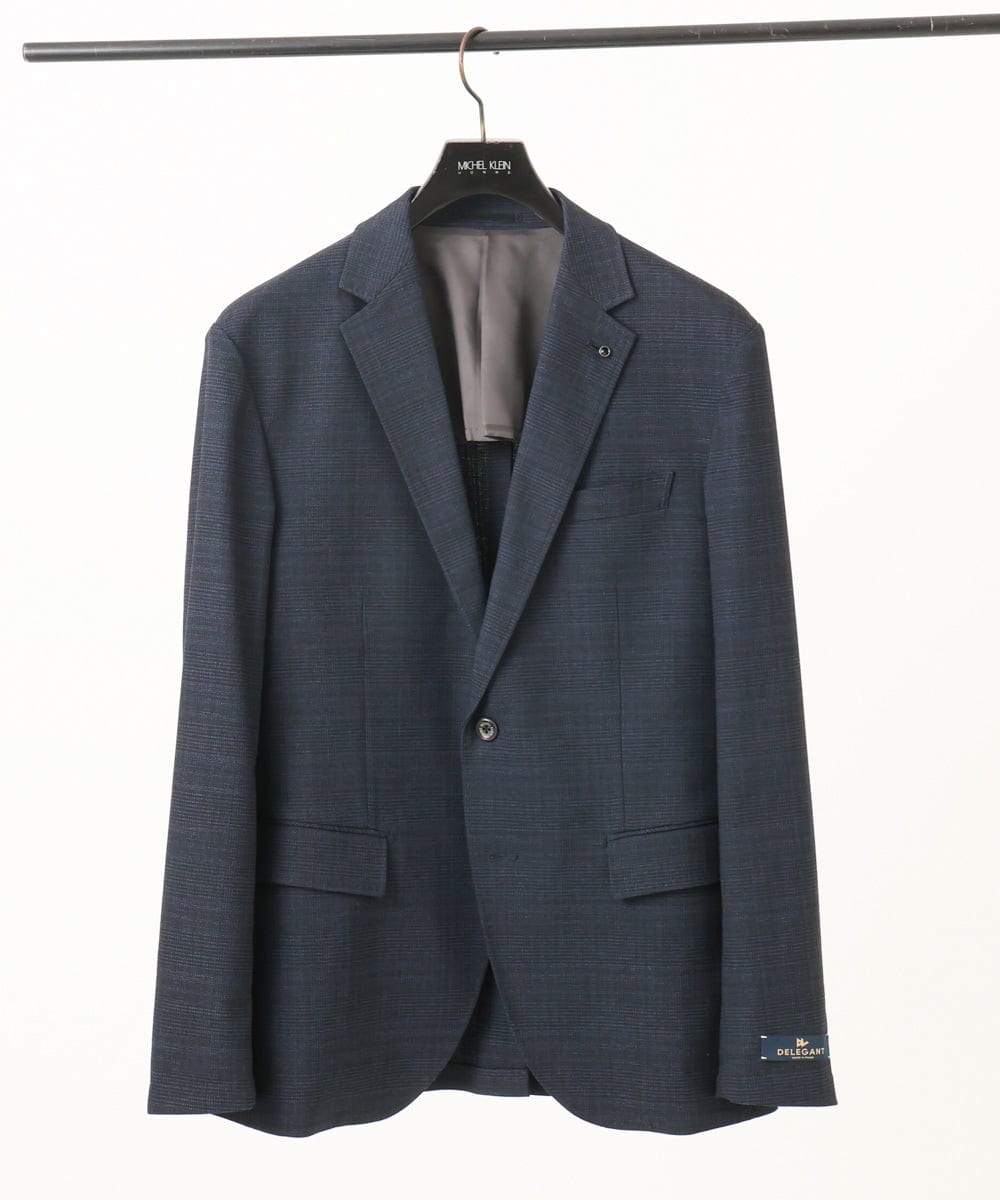 MNDDD01430 MICHEL KLEIN HOMME(ミッシェルクラン オム) 【セットアップ】3ピース対応テーラードジャケット ネイビー
