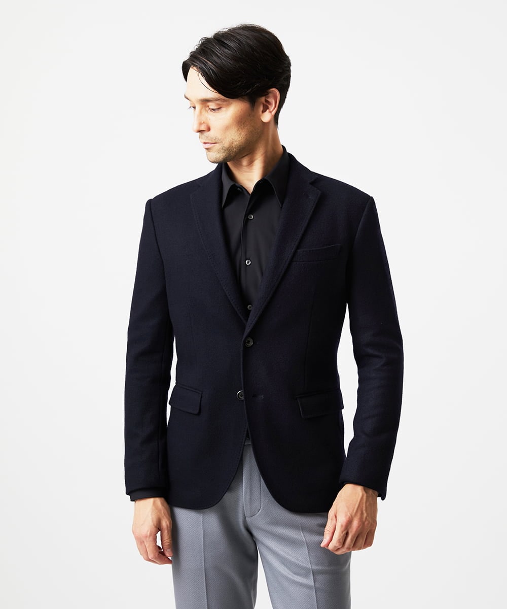 MNDDD60600 MICHEL KLEIN HOMME(ミッシェルクラン オム) ウールテーラードジャケット ネイビー