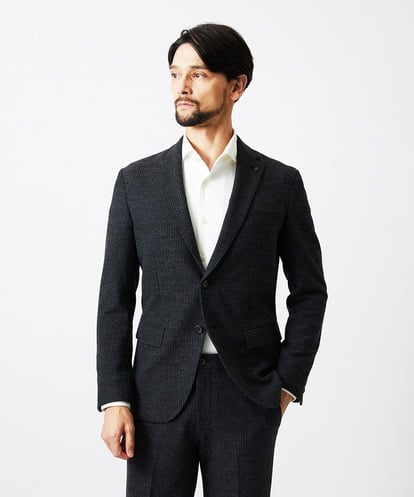 MNDDF05490 MICHEL KLEIN HOMME ストライプテーラードジャケット