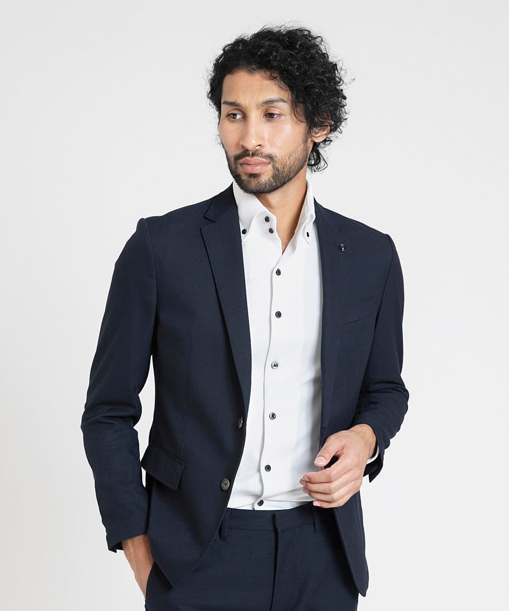 MNDDX04400 MICHEL KLEIN HOMME(ミッシェルクラン オム) ベーシックテーラードジャケット セットアップ ネイビー