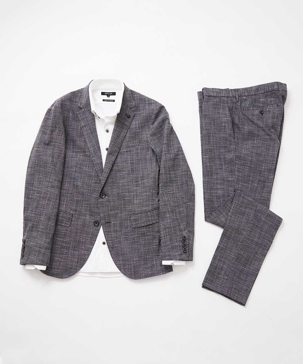 MNDDX04400 MICHEL KLEIN HOMME(ミッシェルクラン オム) ベーシックテーラードジャケット セットアップ グレー