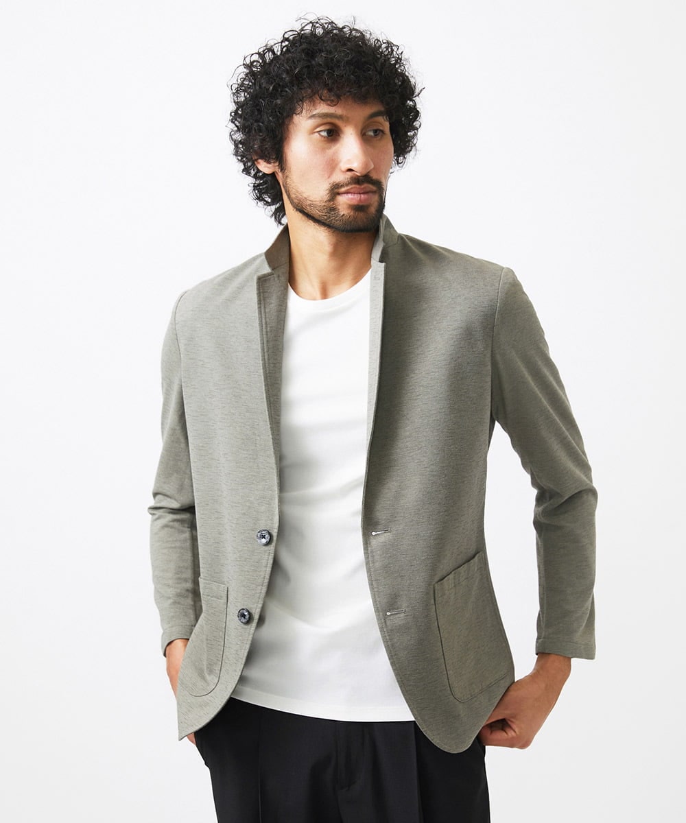 MNDGC30360 MICHEL KLEIN HOMME(ミッシェルクラン オム) カットコンバーチブルジャケット カーキ