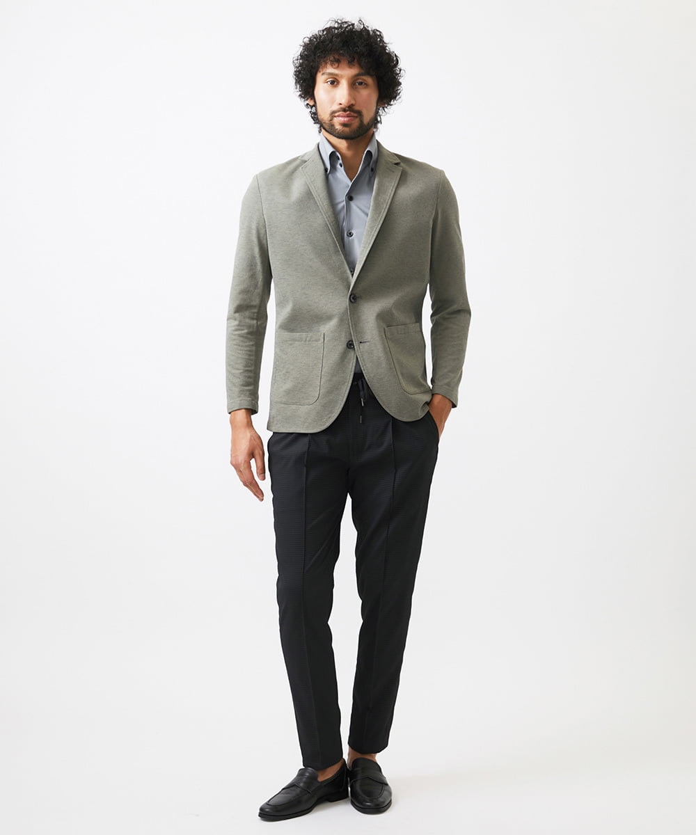 MNDGC30360 MICHEL KLEIN HOMME(ミッシェルクラン オム) カットコンバーチブルジャケット カーキ