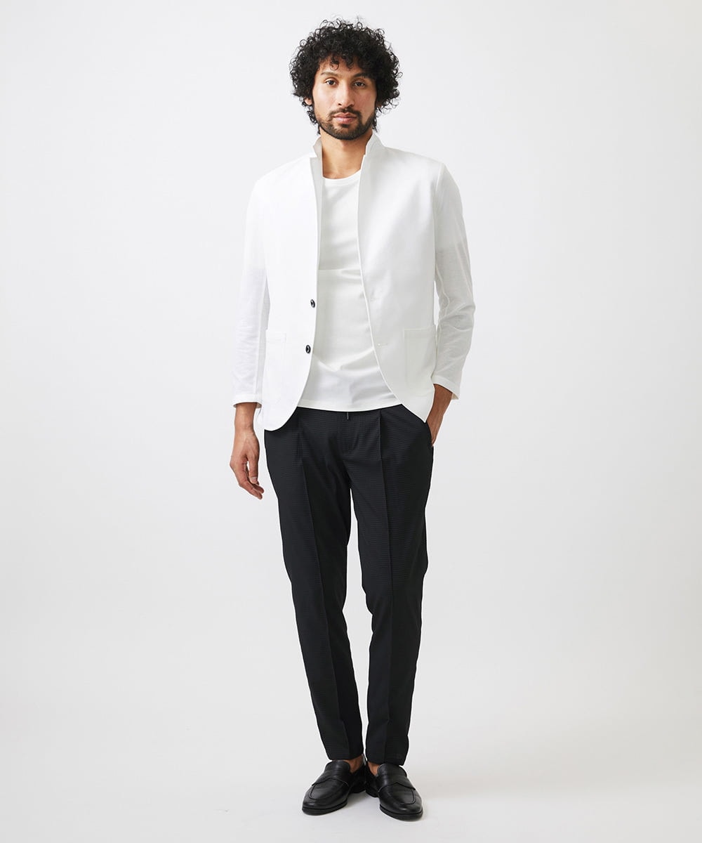 MNDGC30360 MICHEL KLEIN HOMME(ミッシェルクラン オム) カットコンバーチブルジャケット ホワイト