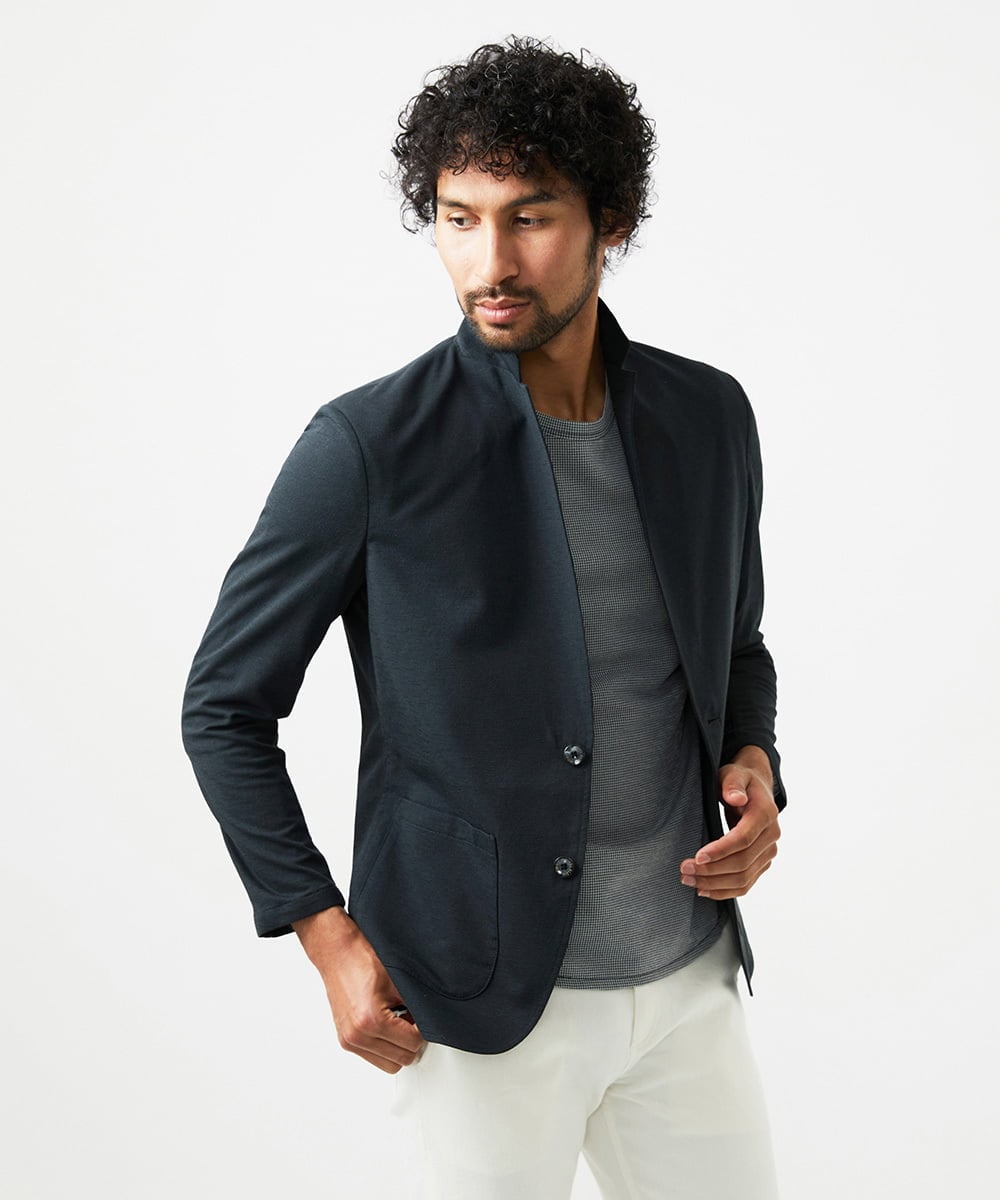 MNDGC30360 MICHEL KLEIN HOMME(ミッシェルクラン オム) カットコンバーチブルジャケット ブラック
