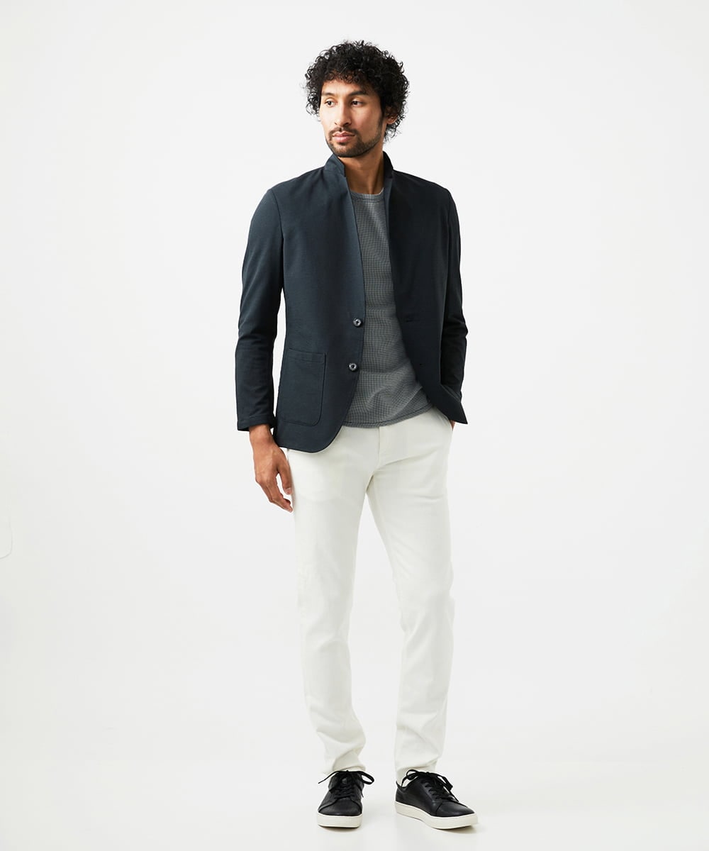 MNDGC30360 MICHEL KLEIN HOMME(ミッシェルクラン オム) カットコンバーチブルジャケット ブラック