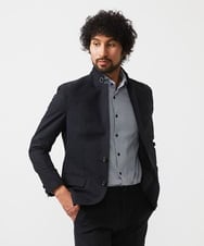 MNDGC54450 MICHEL KLEIN HOMME(ミッシェルクラン オム) 【セットアップ】メッシュコンバーチブルジャケット ブラック