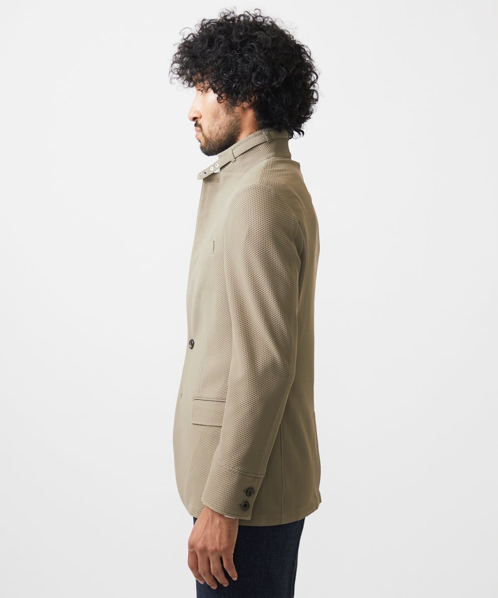 MNDGC56430 MICHEL KLEIN HOMME(ミッシェルクラン オム) 【セットアップ】ストレッチコンバーチブルジャケット ベージュ