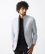 MNDGC56430 MICHEL KLEIN HOMME(ミッシェルクラン オム) 【セットアップ】ストレッチコンバーチブルジャケット ライトグレー