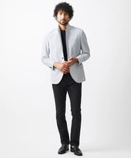 MNDGC56430 MICHEL KLEIN HOMME(ミッシェルクラン オム) 【セットアップ】ストレッチコンバーチブルジャケット ライトグレー
