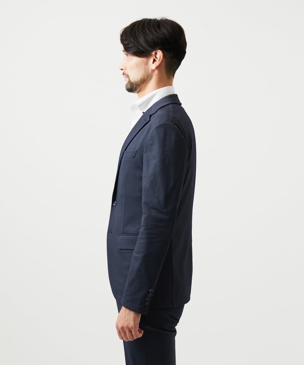 MNDGD04400 MICHEL KLEIN HOMME(ミッシェルクラン オム) 【セットアップ】ストレッチテーラードジャケット ネイビー