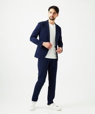 MNDGD54400 MICHEL KLEIN HOMME(ミッシェルクラン オム) 【セットアップ】メッシュテーラードジャケット ネイビー