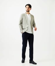 MNDGD54400 MICHEL KLEIN HOMME(ミッシェルクラン オム) 【セットアップ】メッシュテーラードジャケット ベージュ
