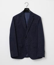 MNDGF07430 MICHEL KLEIN HOMME(ミッシェルクラン オム) 【BODY MAKE】【セットアップ】メッシュプリントテーラードジャケット ネイビー