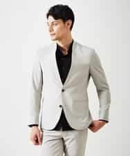 MNDGP06430 MICHEL KLEIN HOMME(ミッシェルクラン オム) テーラーカラー付きノーカラージャケット ベージュ