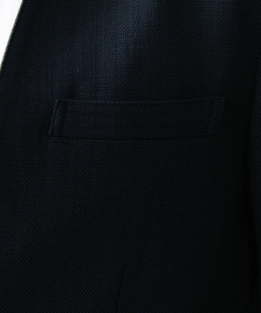 MNDGS14410 MICHEL KLEIN HOMME(ミッシェルクラン オム) ブッチャーノーカラージャケット ブラック(94)
