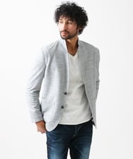 MNDGX03330 MICHEL KLEIN HOMME(ミッシェルクラン オム) サーフニットジャケット グレー