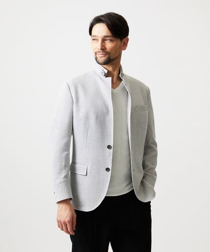 MNDHF59490 MICHEL KLEIN HOMME スラブメッシュコンバーチブルジャケット