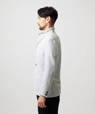 MNDHF59490 MICHEL KLEIN HOMME(ミッシェルクラン オム) スラブメッシュコンバーチブルジャケット ライトグレー