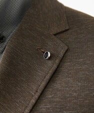 MNDJC07450 MICHEL KLEIN HOMME(ミッシェルクラン オム) 【セットアップ】カラミメッシュテーラードジャケット ブラウン